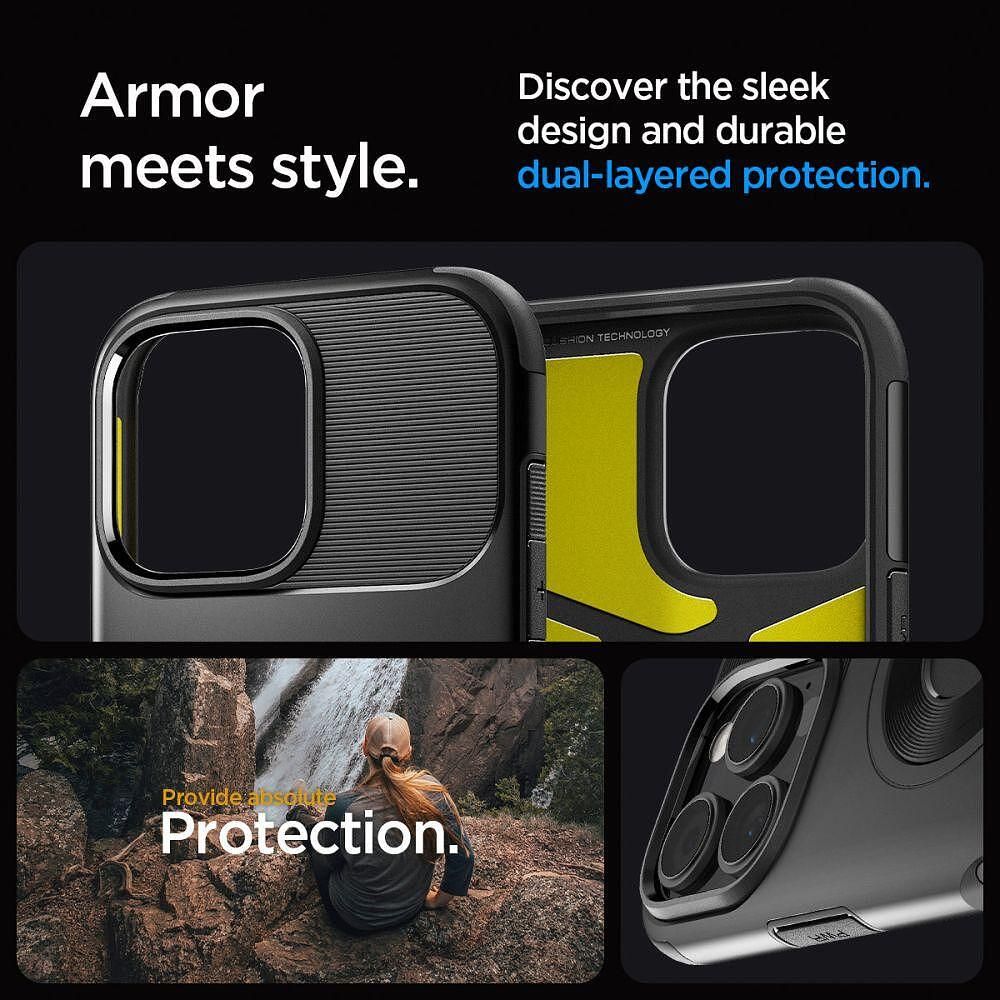 Кейс spigen slim armor mag magsafe за iphone 16 pro black