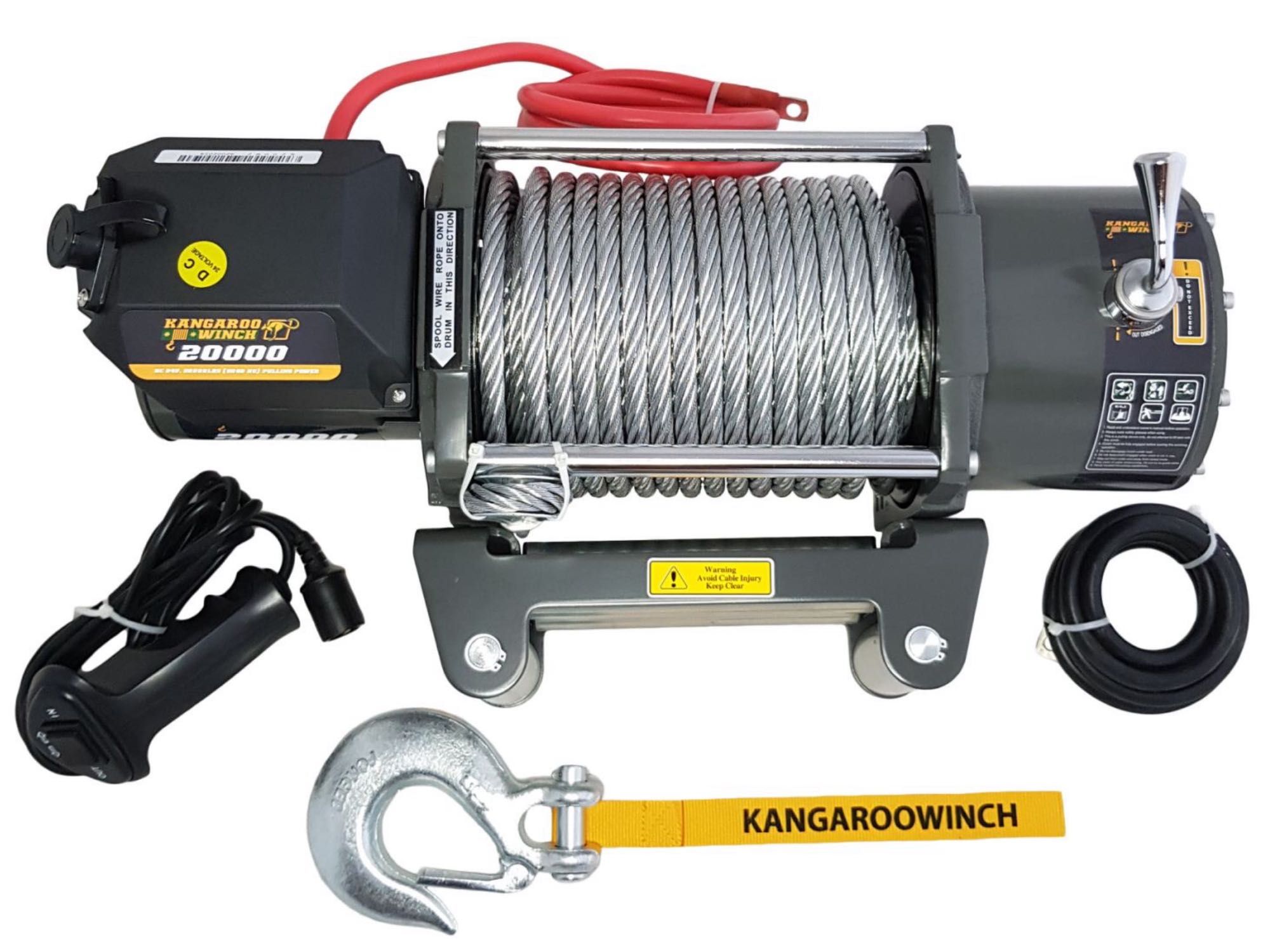 Troliu electric K 20000 E 24V KangarooWinch - 9090kg