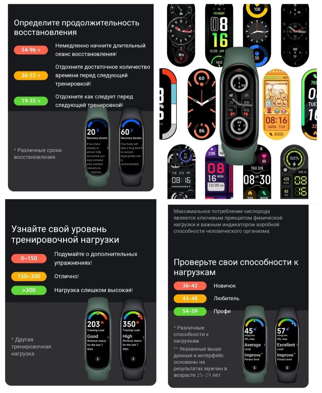 Xiaomi/Mi Band 7/6/Оригинал/2й ремешок в подарок/Пульс/Кислорода