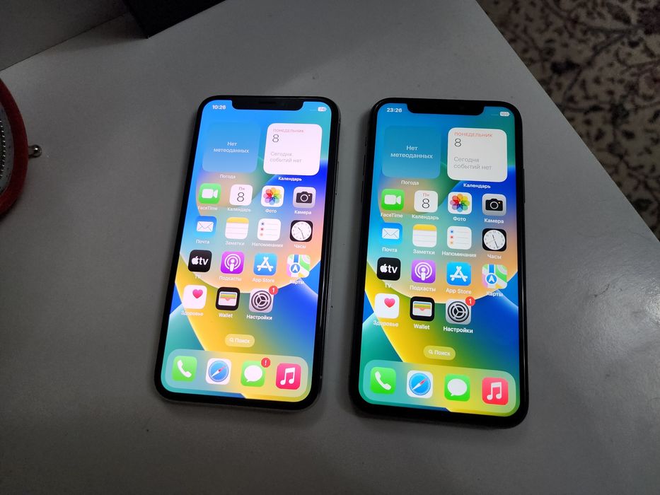 Iphone X LL/A Black 256GB Batareka 100% Holati rasmda Sredniy