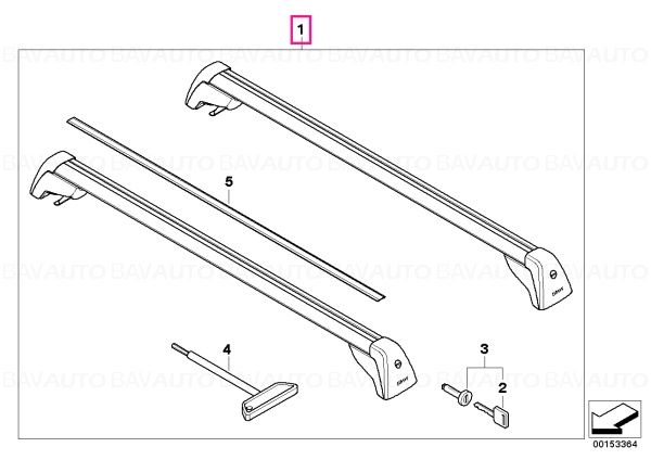 Set bare transversale pentru transport - BMW X5 E70