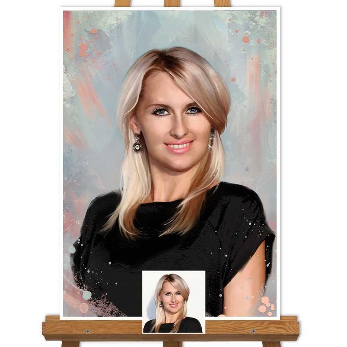 CADOU Portrete pictate la comanda dupa fotografie