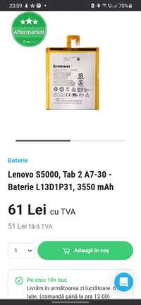 Accumulator tableta Lenovo3,8 V- 3550mAh