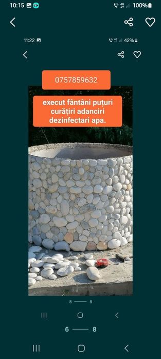 Curățire fantana fântâni bihor