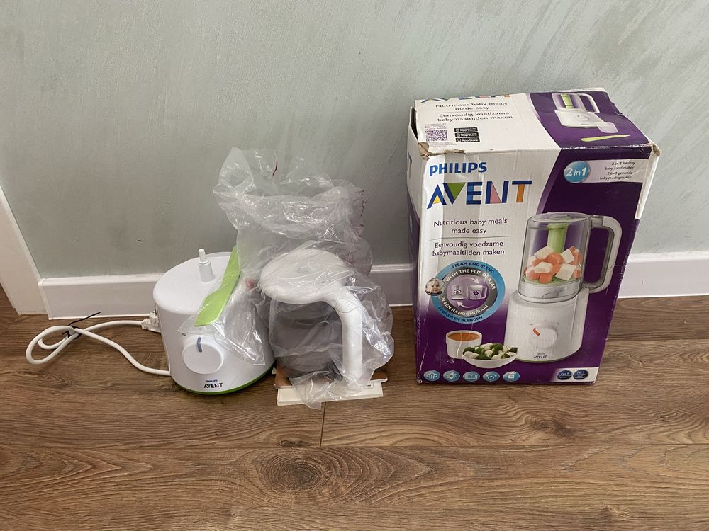 НОВ! PHILIPS AVENT 2 в 1 уред за приготвяне на пара на бебешка храна