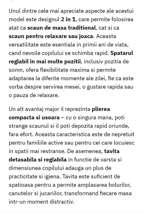 Scaun de masa Joie Atlas