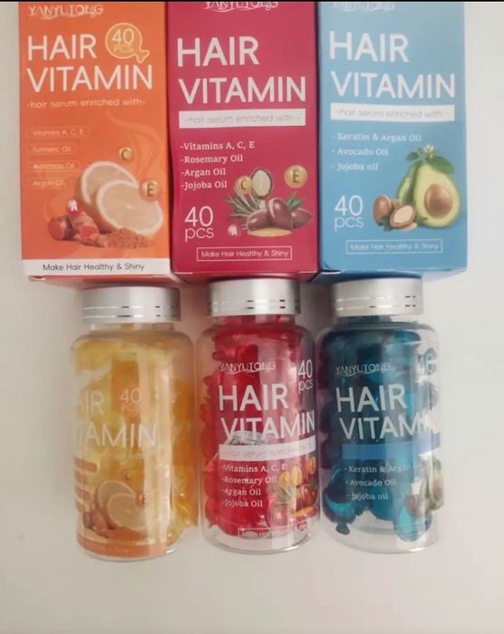 Бурканче с 40 капсули за здрава и блестяща коса