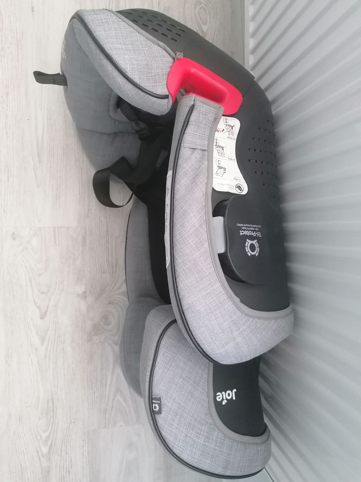 Scaun auto Joie Stages Isofix Foggy Gray, 0-25 kg