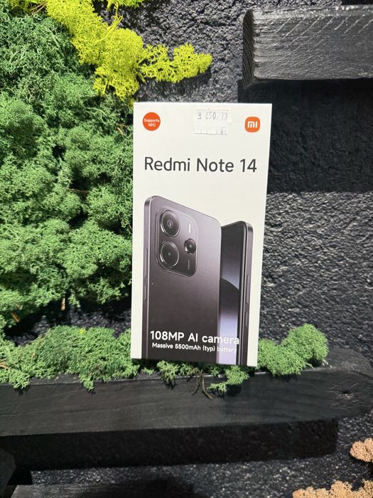 Redmi Note 14 256gb/8gb ram Duos Black Nou/Fact+Garantie