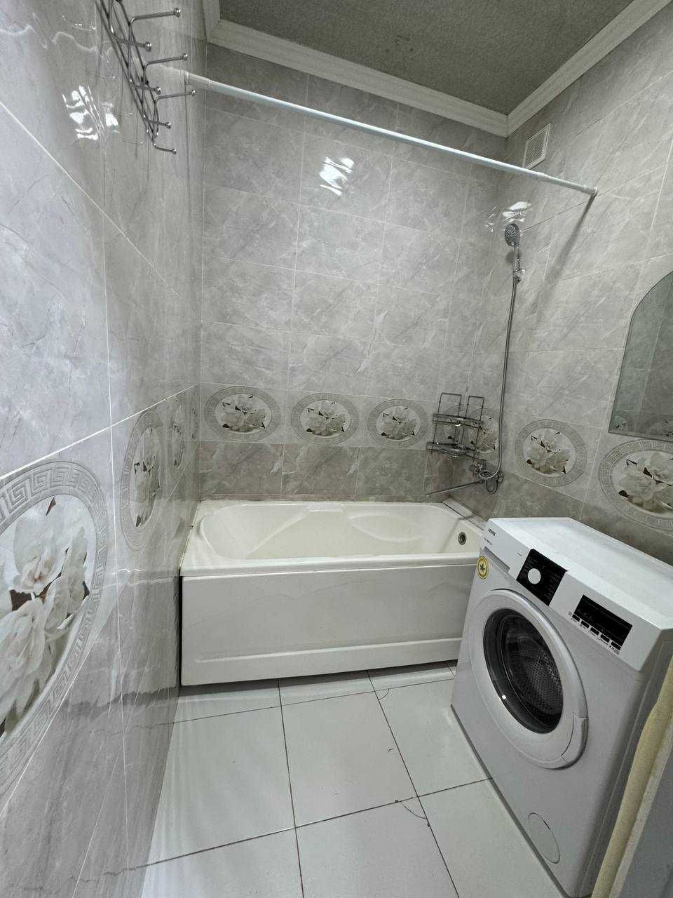 чиланзар 6  2/1/4,  евроремонт, мебель техника, 47м2, балкон 1,5х3