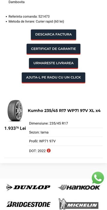 Anvelope iarna 235/45/R17