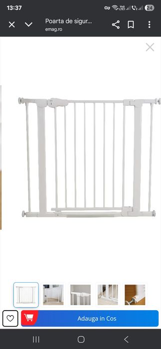 Poartă siguranță copil Cuggl
