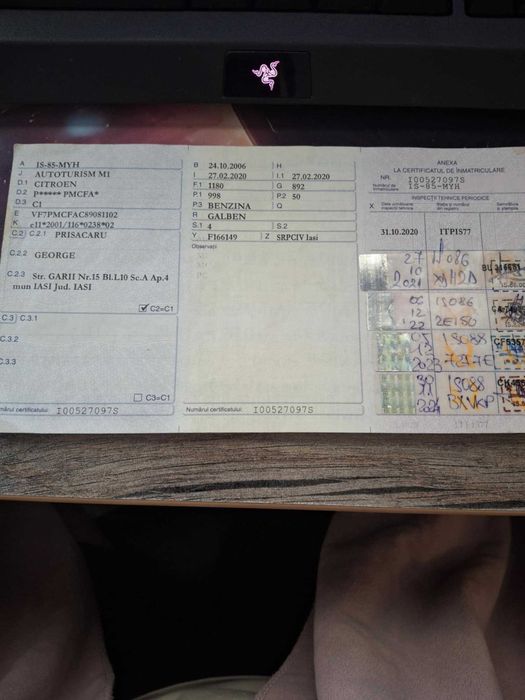 Citroen C1 , 1.0 benzina din anul 2006