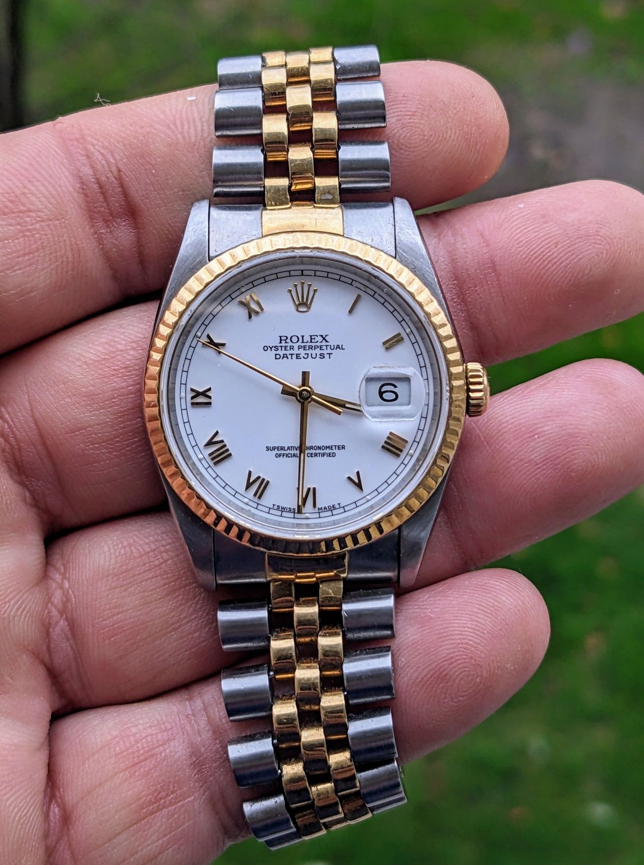 Rolex Oyster Perpetual DateJust 16233 gold & steel
