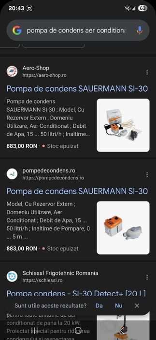 Pompa de condens sauermann si 30