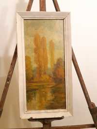 Маслена картина "Пейзаж" на художника Николай Илиев с подпис