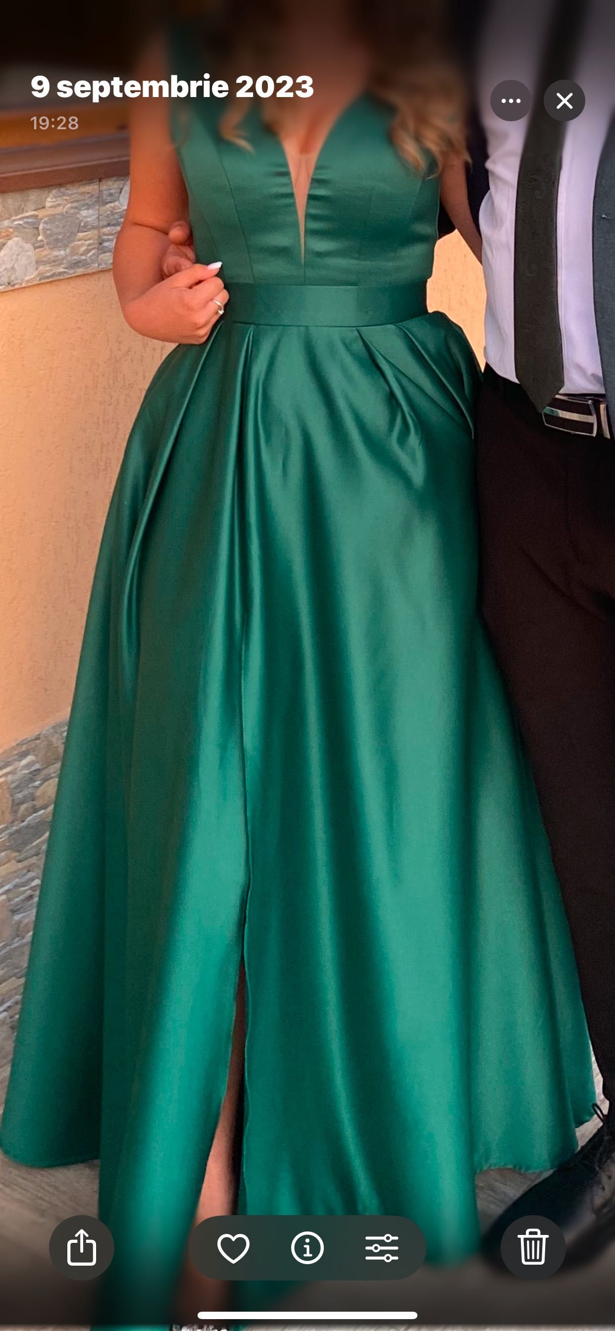 Rochie verde smarald
