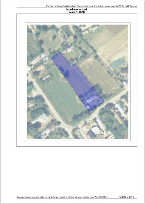 Teren 3113 mp cu casă – Poiana, Dâmbovița