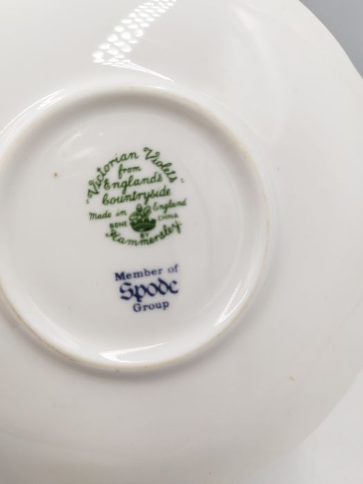 Hammersley SPODE , английски костен сет за кафе 
Victorian Violets