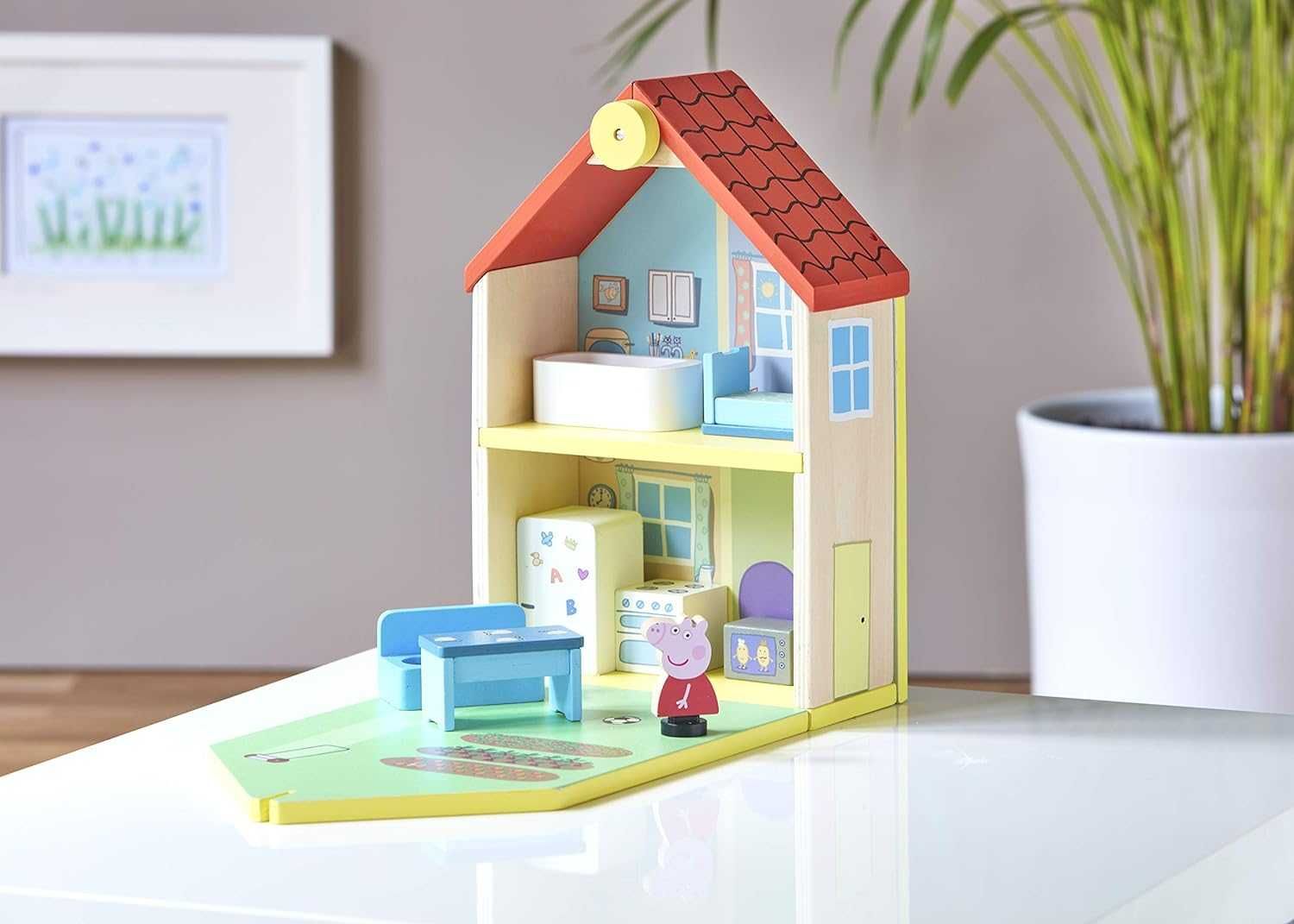 Дървена Къща на Peppa Pig Къщата на прасето Пепа Пиг с аксесоари