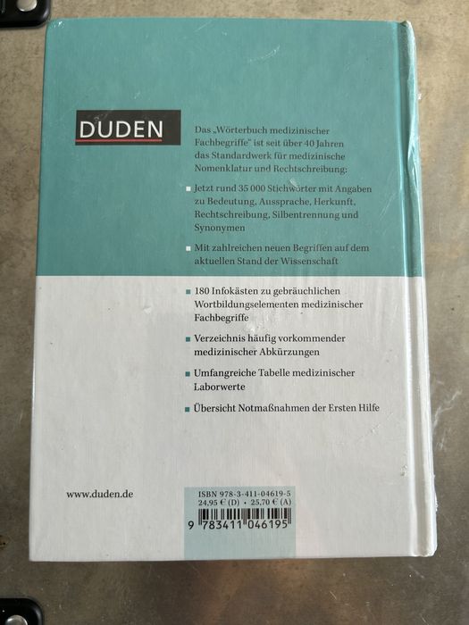 Duden Wörterbuch medizinischer Fachbegriffe