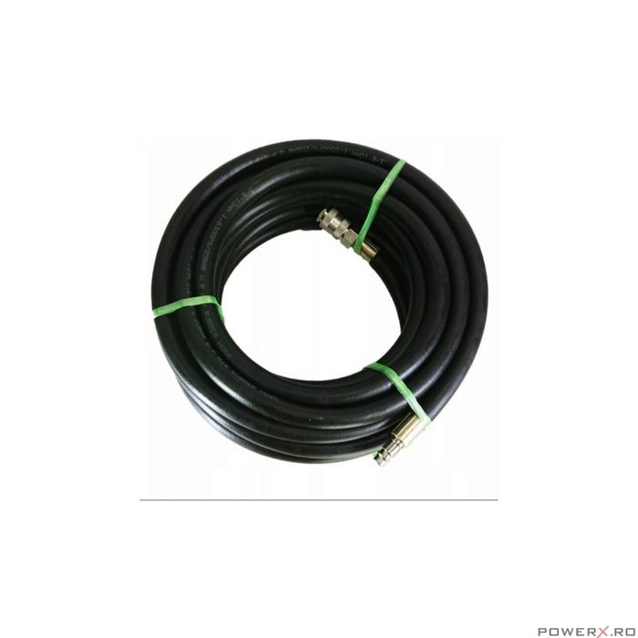 Furtun Aer Comprimat 10m pentru Compresor 10m 10 x 17mm 20 bari Silver