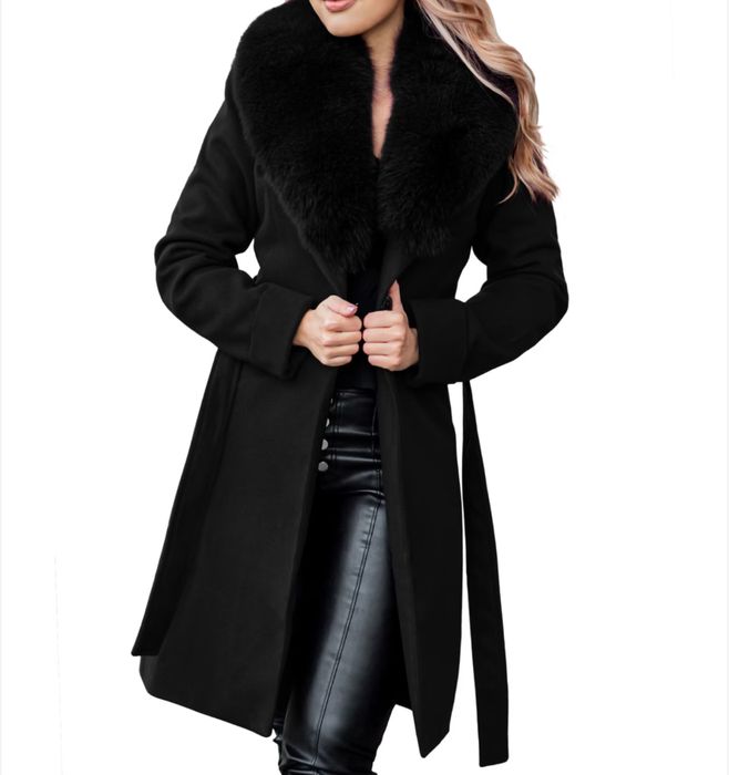 Palton cu blana naturala