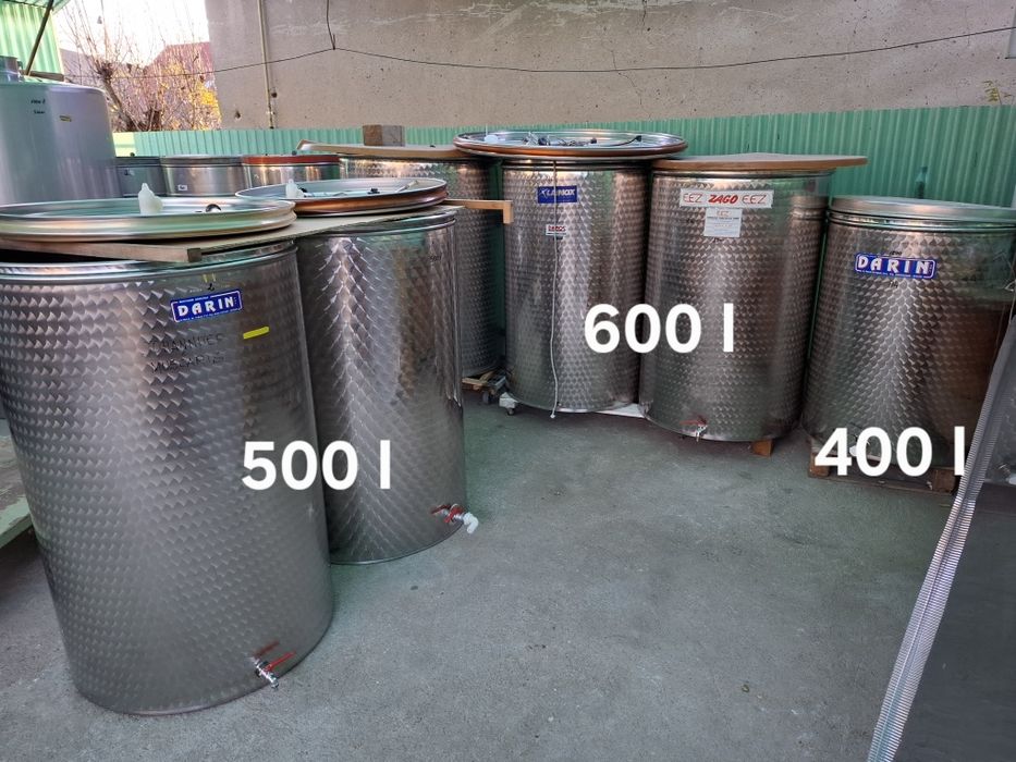 Butoi din inox cu capac flotant pentru vin