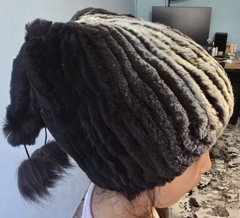 Зимняя шапка из натурального меха