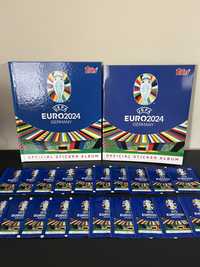 Topps Euro 2024 40 plicuri + 2 Albume Goale Hardcover + Softcover
