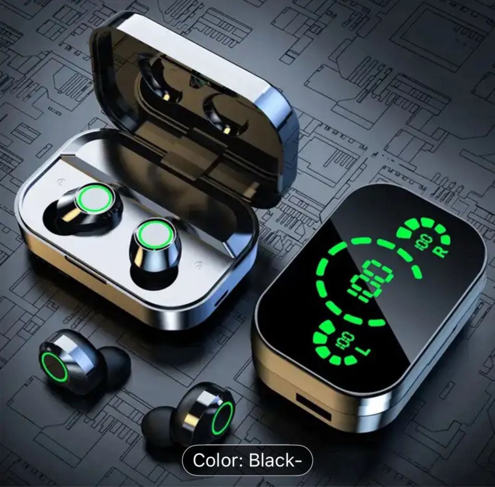 Căști in ear wireless cu cutie de încărcare