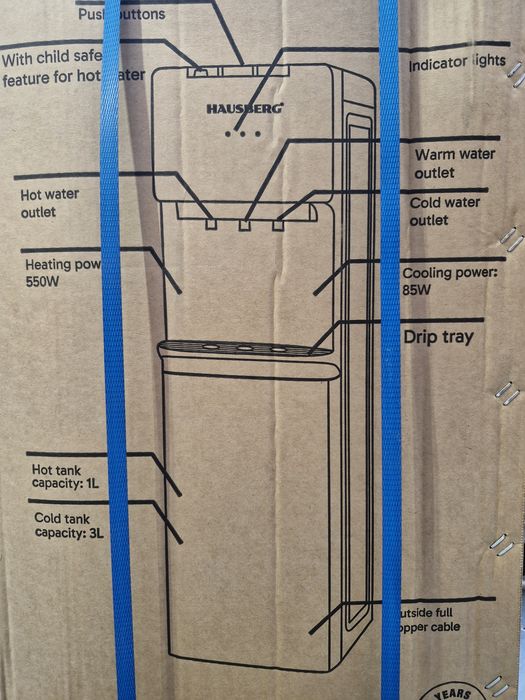 Dozator apa de podea Hausberg HB-6027GR, cu compresor