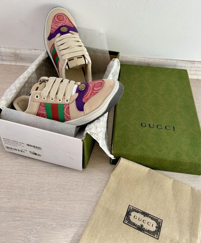Gucci спортни обувки / маратонки естествена кожа