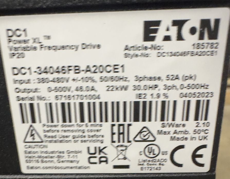 Convertizor fregventa  EATON  22 kw