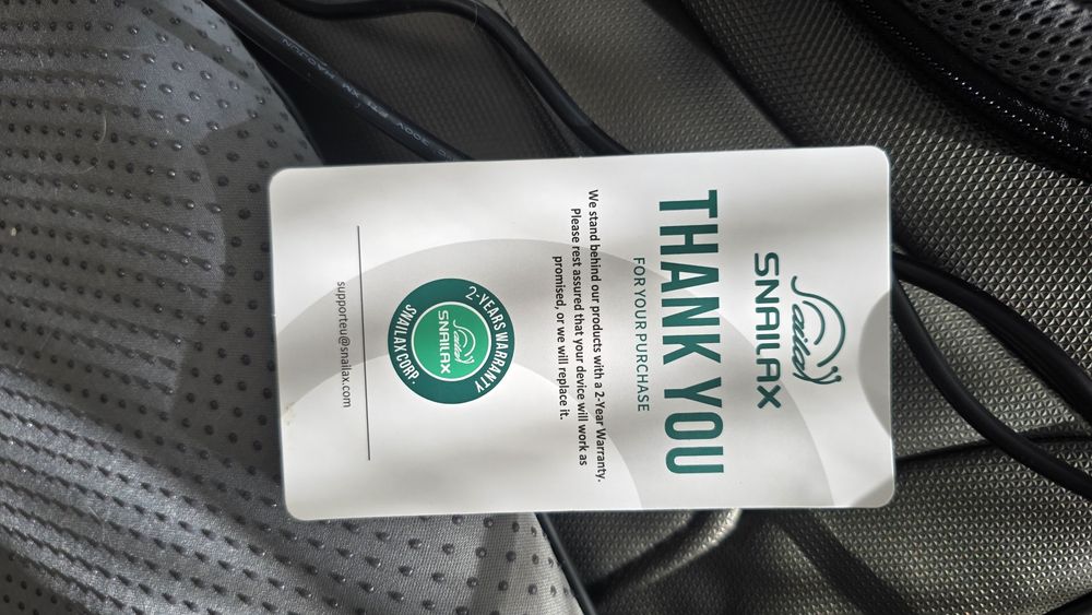 Нов шиатсу масажор за гръб и врат Snailax