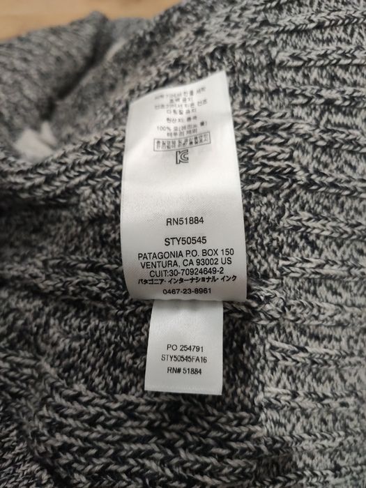 Hanorac lung de damă Patagonia din lână merino mărimea M