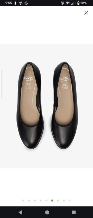 Pantofii Ara, eleganti, Negri, piele, marimea EU 36 / US 5,5