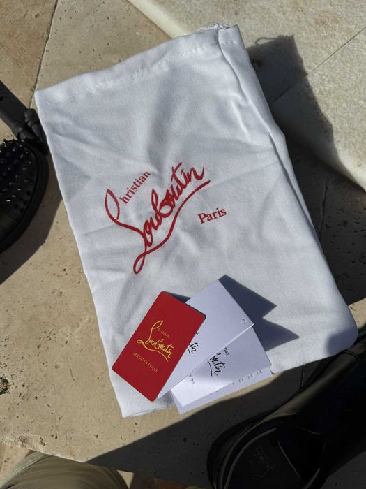 Christian Louboutin Black Spikes Мъжки Обувки 46 EUR + Кутия + Dustbag