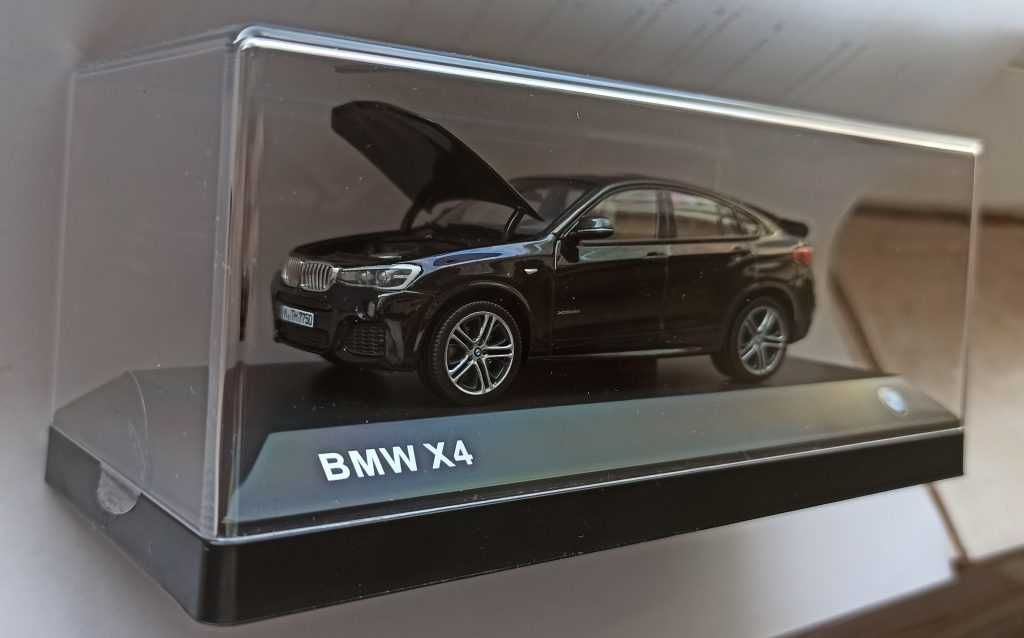 Macheta BMW X4 F26 2015 negru- Herpa 1/43 editie de reprezentanta