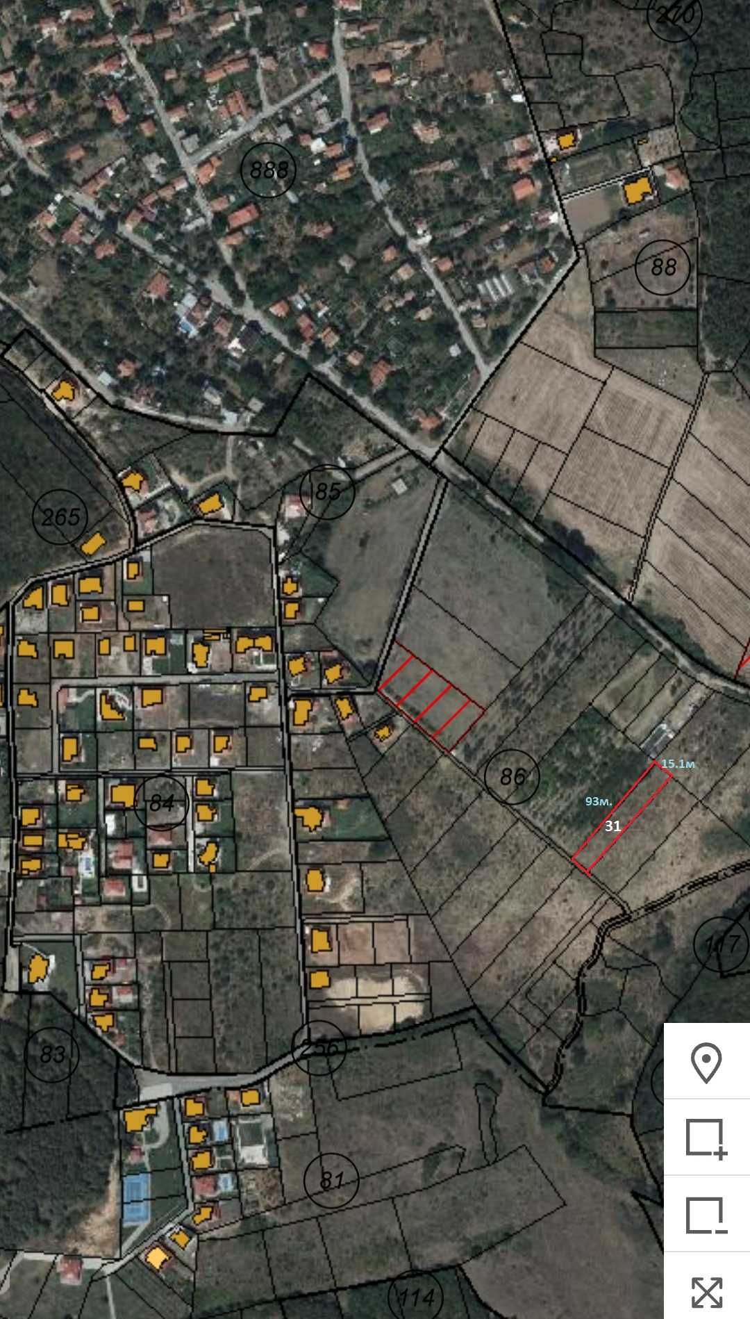 Продавам парцел с. Малка Верея - местност Клюнка