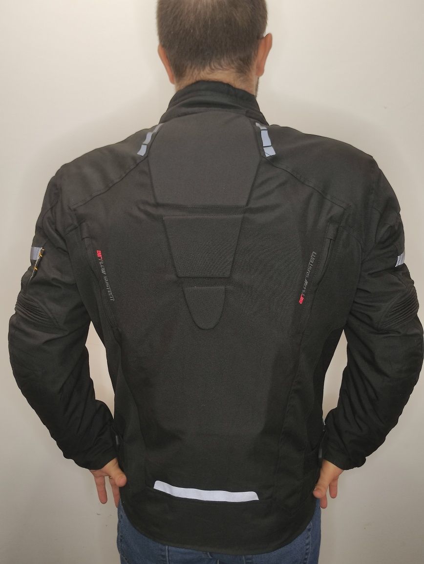 Geaca moto textil SM Scorpio Black, mărimea S, M, L, XL, 2XL