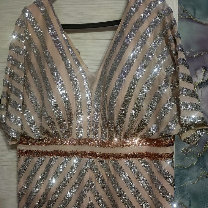 Турецкое вечернее платье с  пайетками