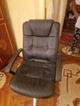Scaun birou din piele ecologica neagra