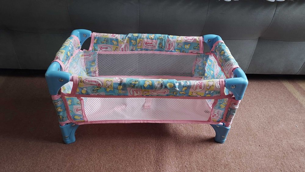 Детска сгъваема кошара /легло за кукли.Използвана ,но без забележки