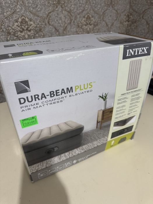 Надувной высокий матрас Интекс Intex yuqori shishiriladigan matras