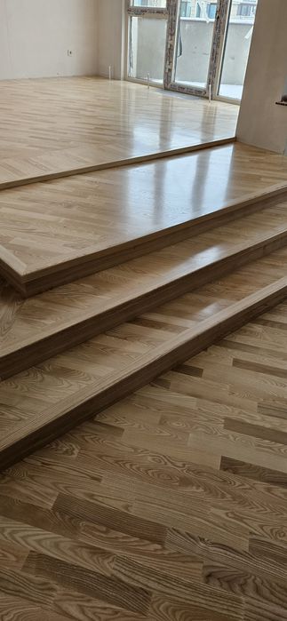 Шлифовка и реставрация паркета на немецком оборудовании!