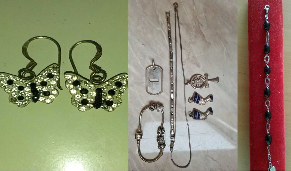 Argint + Pietre semipretioase