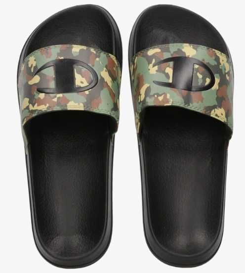 CHAMPION slapi  Black/Camouflage *Produs NOU