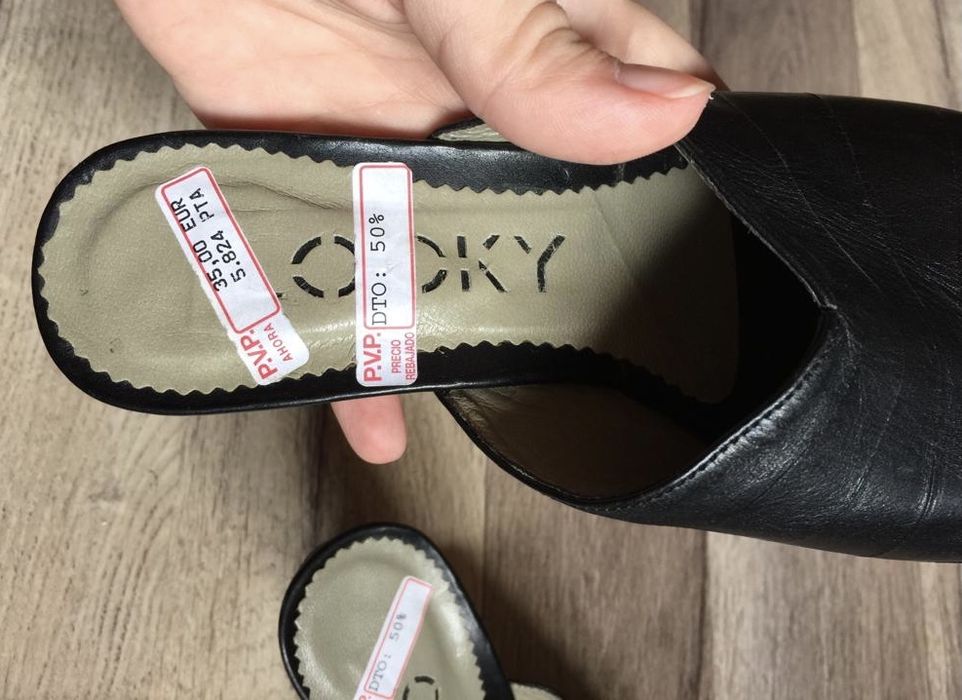 Papuci din piele 35 papuci 35 papuci cu toc numarul 35 papuci piele 35