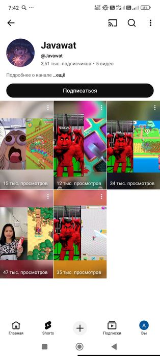 YouTube-канал 3510 подписчиков Ютуб канал